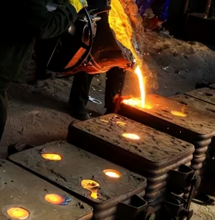 cope and drag refer to the two halves of a casting mold